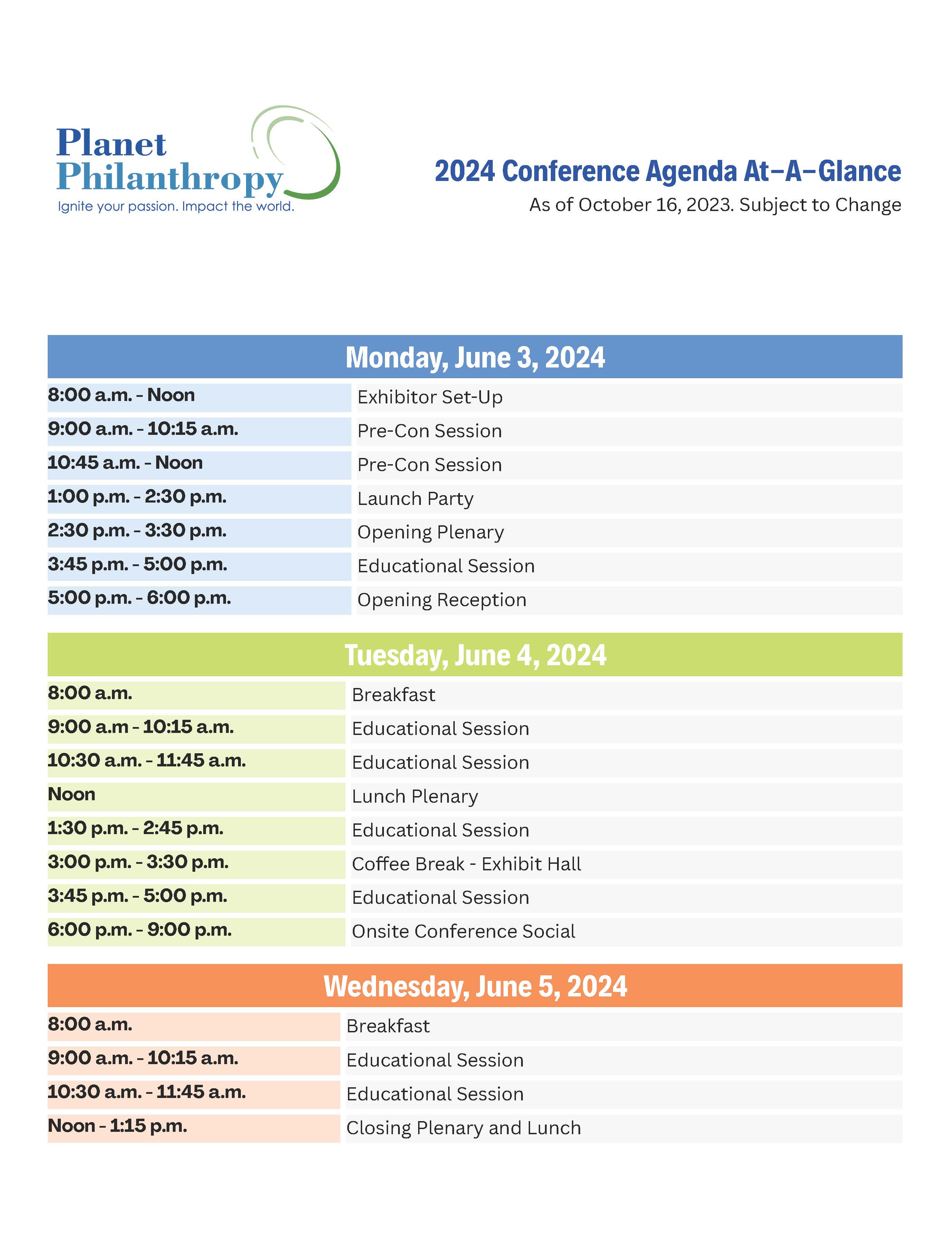 2024 Conference AtAGlance AFP Florida Caucus