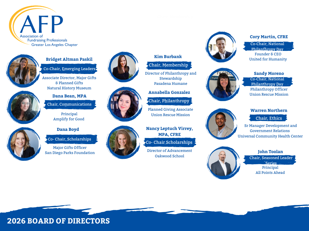 2026 AFP-GLAC Board of Directors
