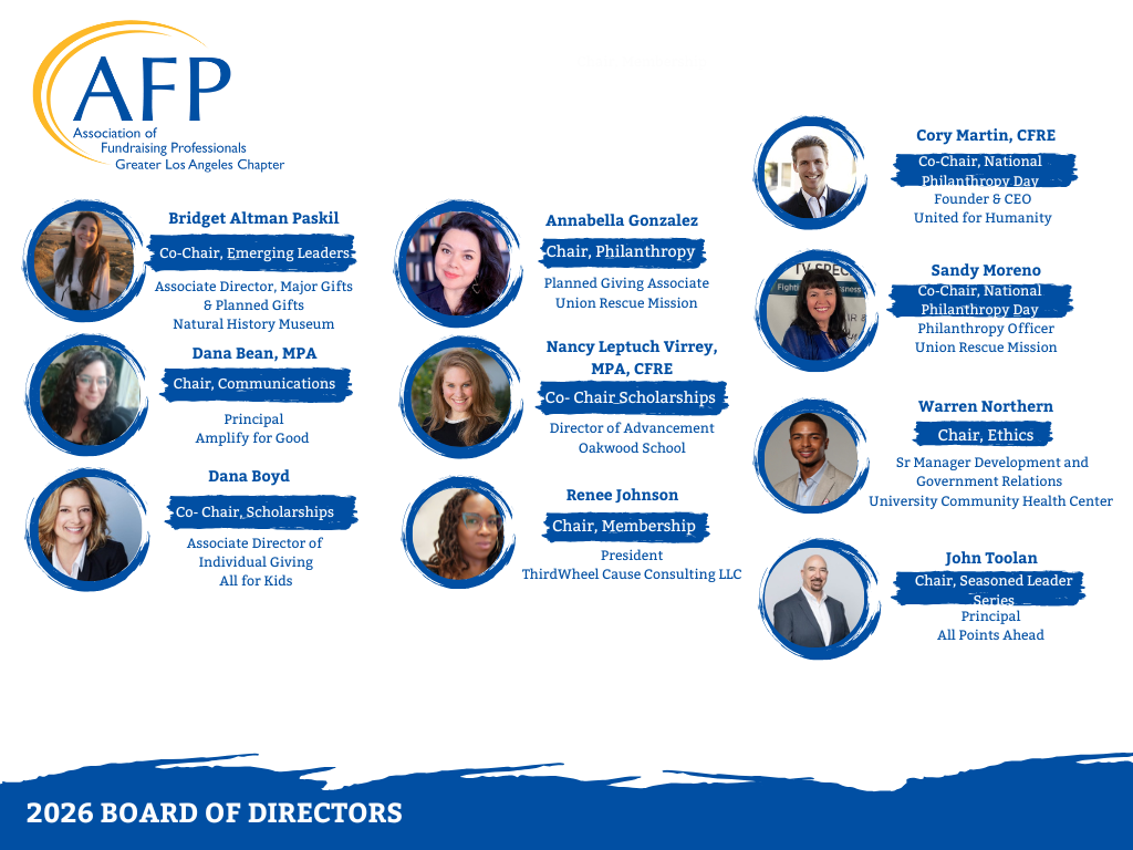 2026 AFP-GLAC Board of Directors