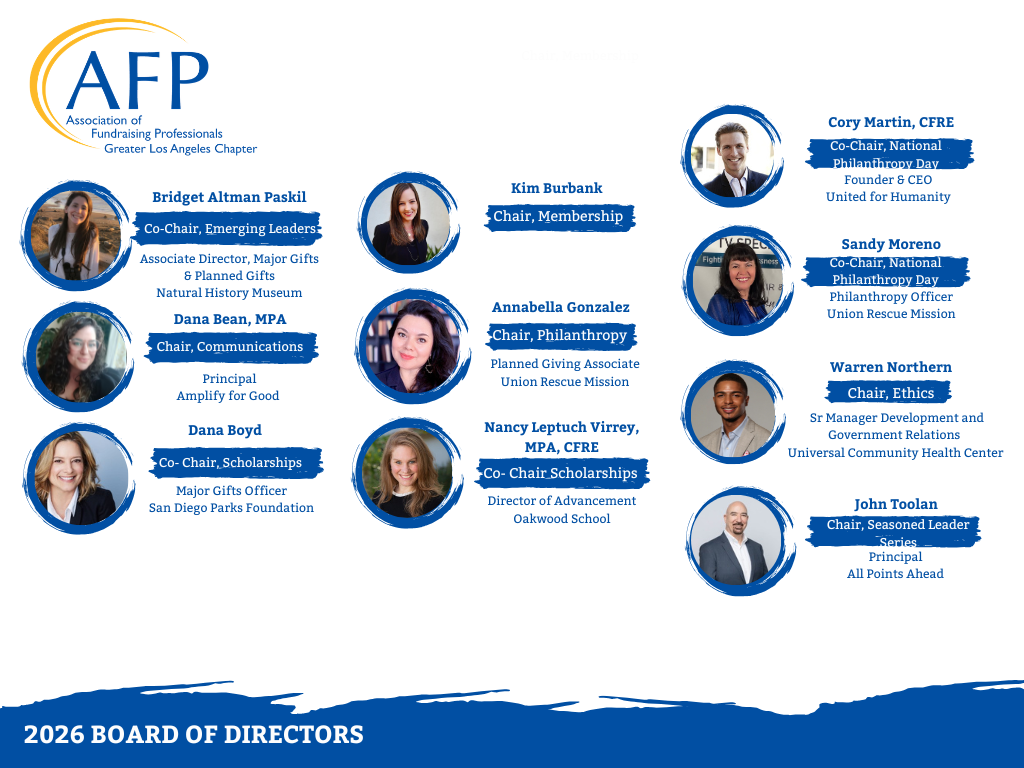 2026 AFP-GLAC Board of Directors