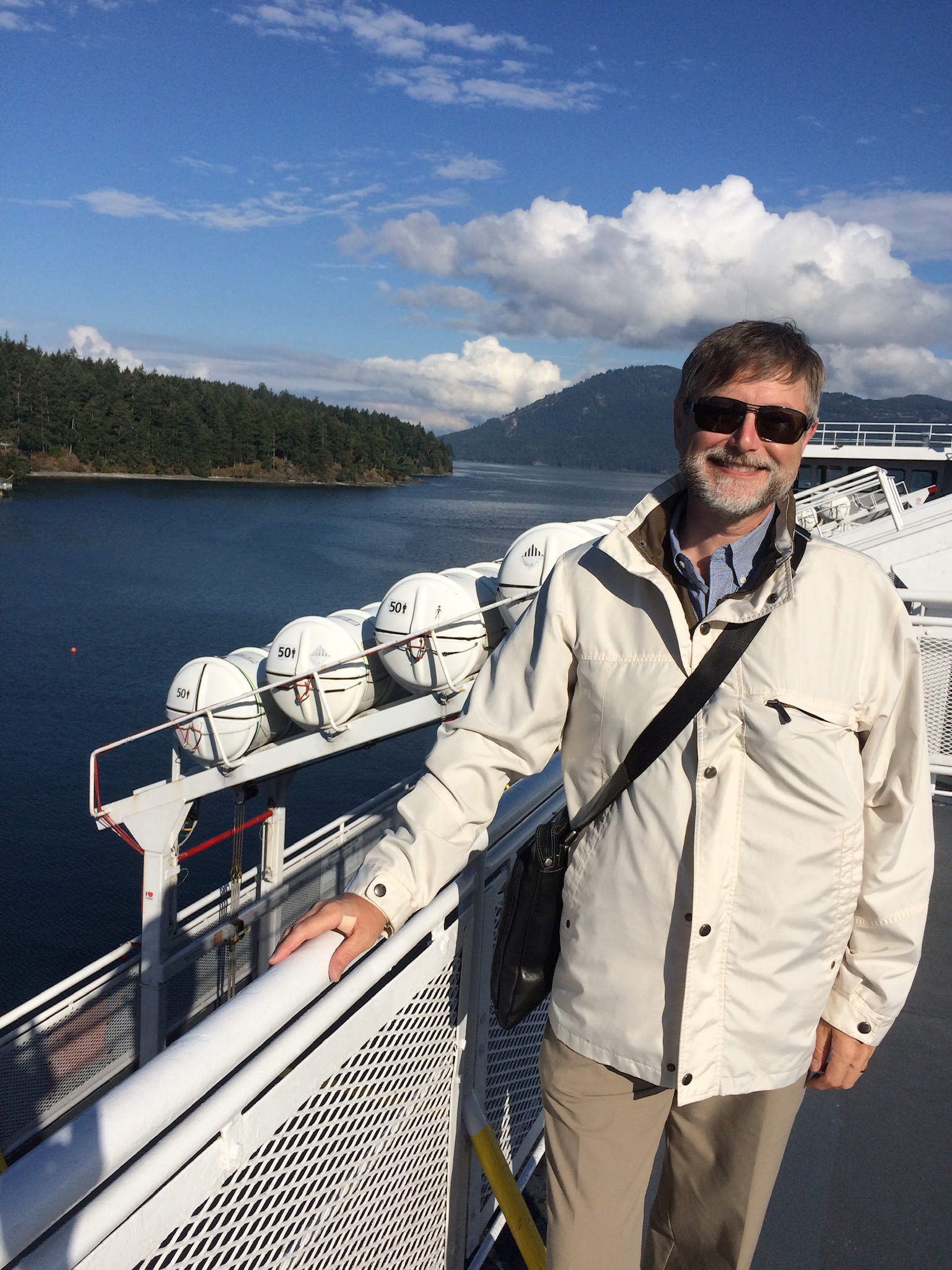 Glenn on ferry
