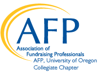 AFPORUniversityofOregonCollegiateChapter logo. This will take you to the homepage