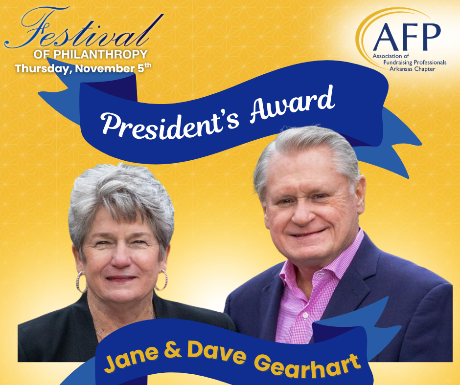 AFP Arkansas National Philanthropy Day Presidents Award