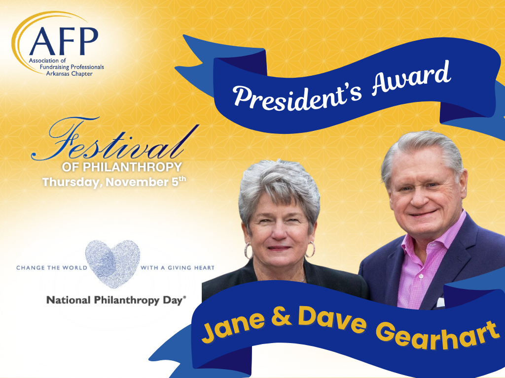 AFP Arkansas National Philanthropy Day Presidents Award
