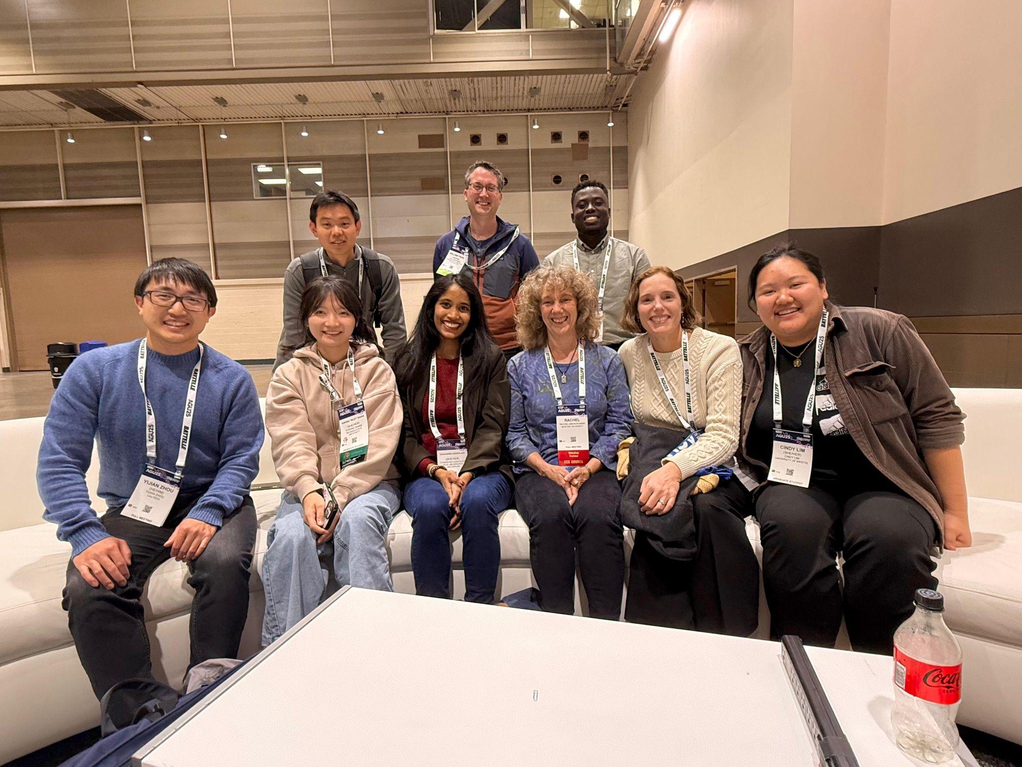 AGU Seismology early career team and Section leaders at AGU25 in New Orleans
