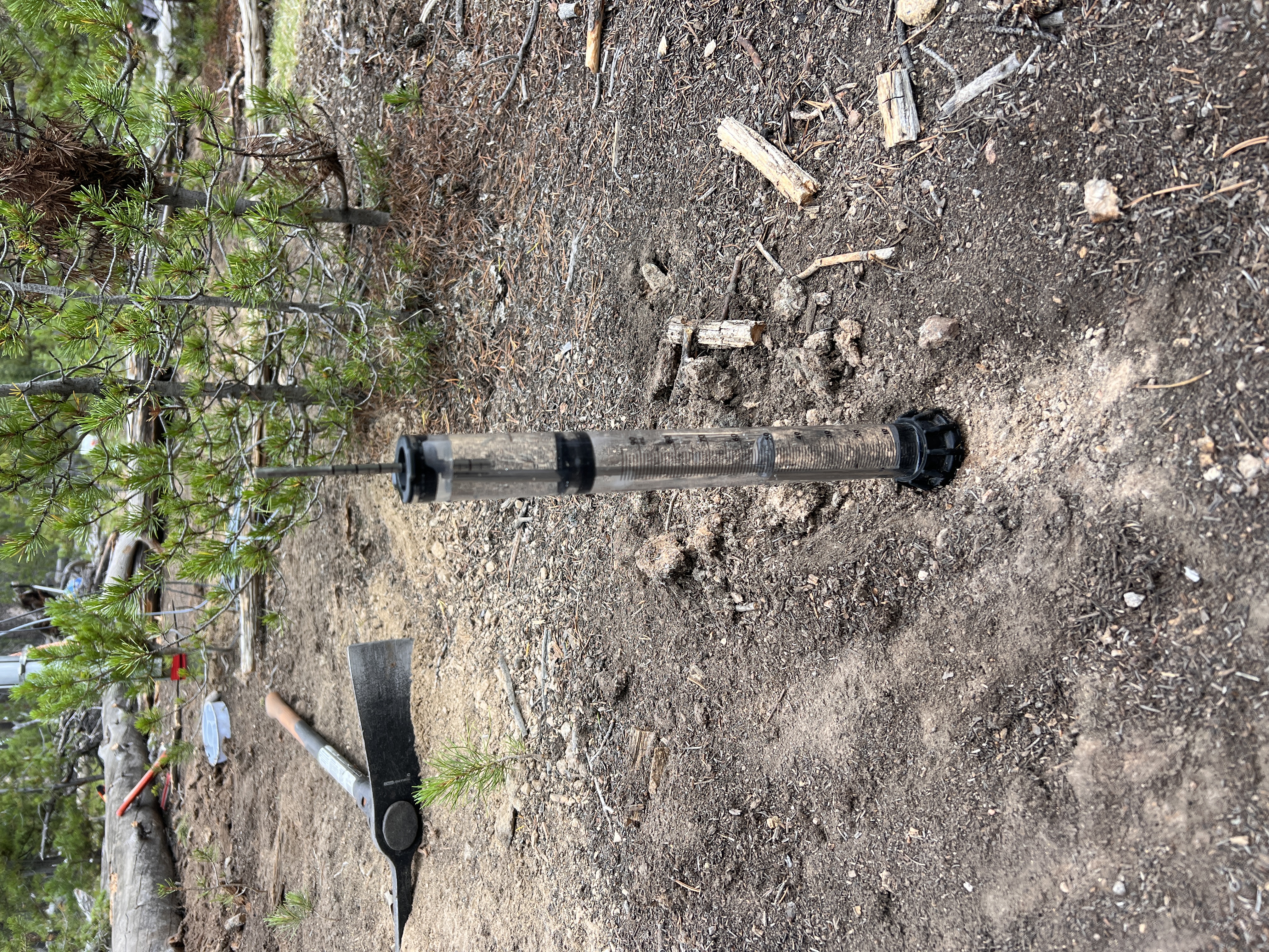 Scientific equipment installed in the ground