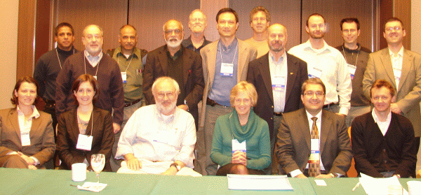 Sit (left to right): Jane Rovins, Kelly Klima, Victor Baker, Mary Lou Zoback, Alik Ismail-Zadeh, Vasily Titov. Stand (left to right): Roger Pulwarty, Howard Singer, Upnamu Lall, Ramesh Singh, Yehuda Bock, Jian Lin, Rick Murnane, Yev Kontar, Andrew Newman, Corne Kreemer, Ilya Zaliapin Sit (left to right): Jane Rovins, Kelly Klima, Victor Baker, Mary Lou Zoback, Alik Ismail-Zadeh, Vasily Titov. Stand (left to right): Roger Pulwarty, Howard Singer, Upnamu Lall, Ramesh Singh, Yehuda Bock, Jian Lin, Rick Murnane, Yev Kontar, Andrew Newman, Corne Kreemer, Ilya Zaliapin