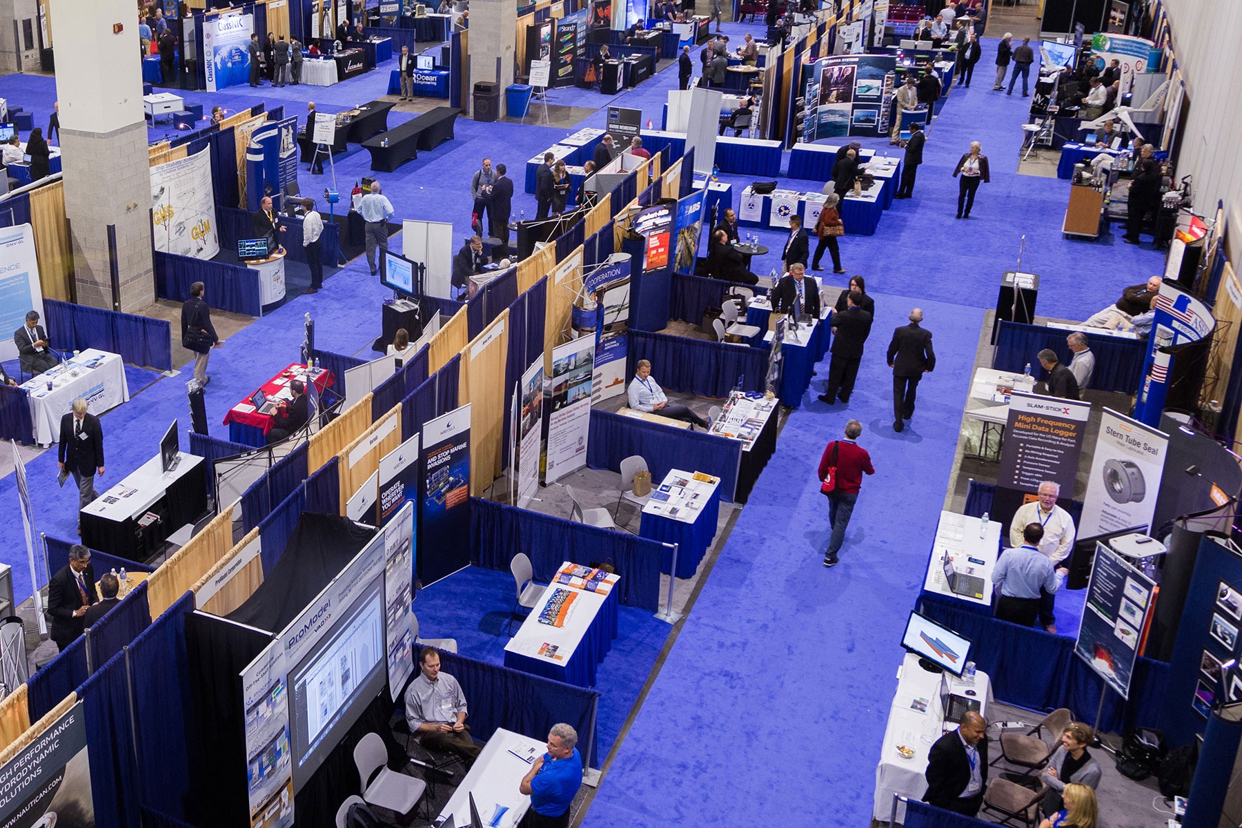 View of an AHEAD Conference Exhibit Hall from overhead