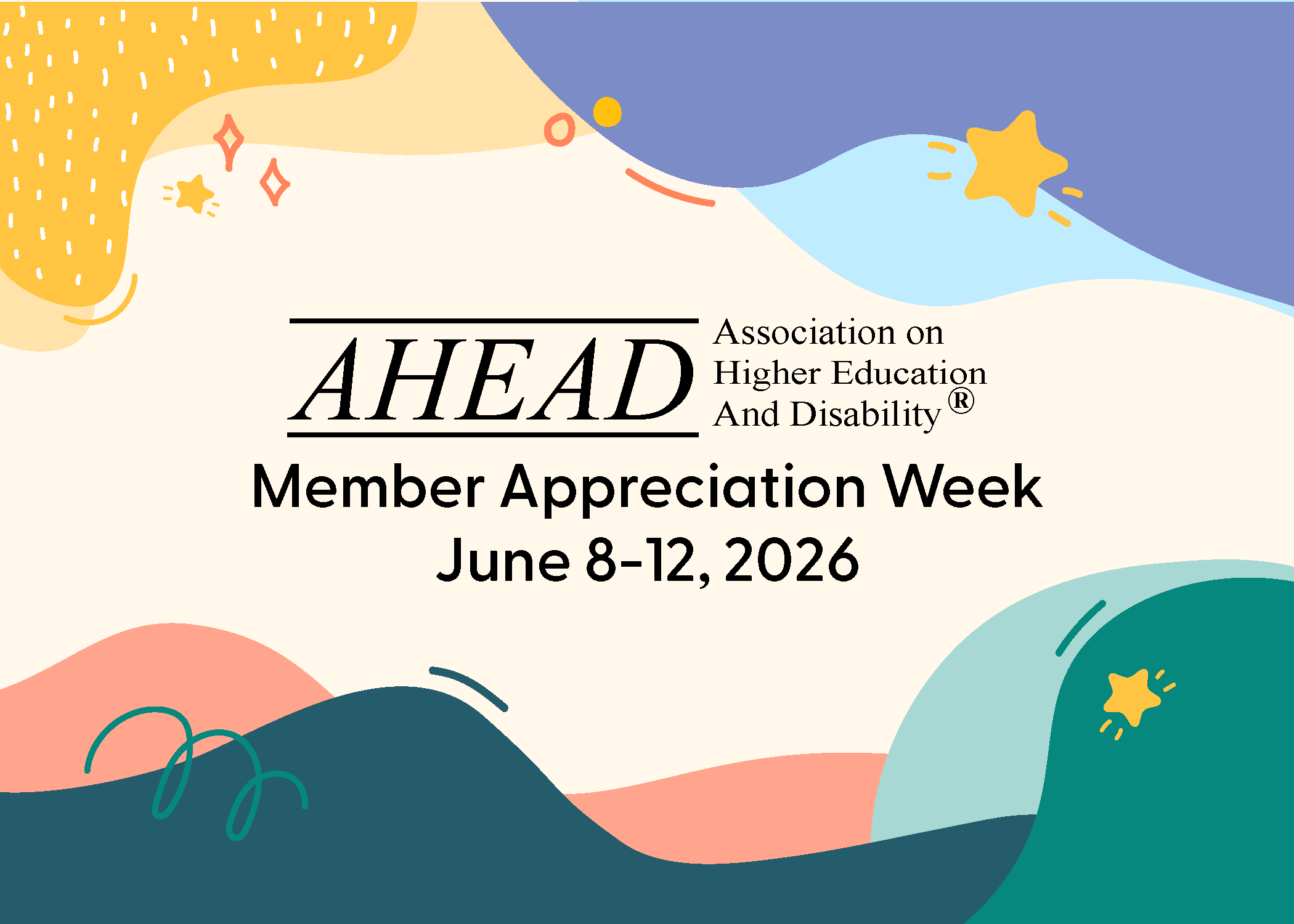 AHEAD Member Appreciation Week June 8 - 12, 2026