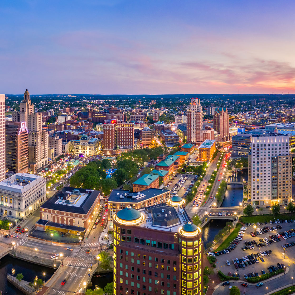 Skyline view of Providence, RI