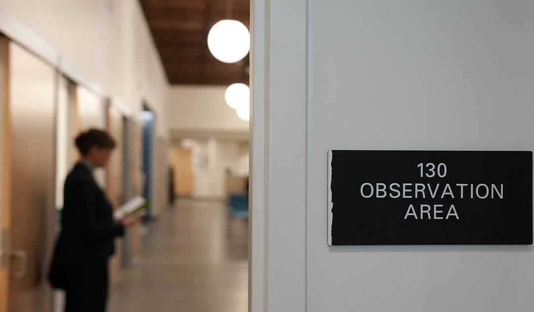 A person standing in a hallway

AI-generated content may be incorrect.