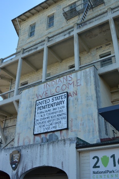 Picture of the US Pentitentiary sign, with