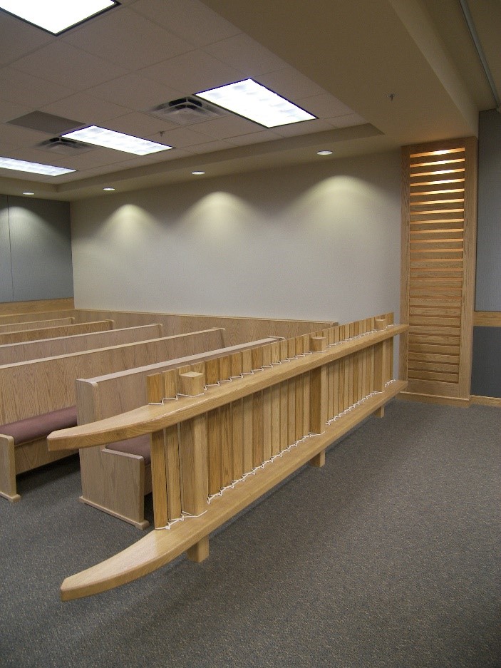 Figure 7:&nbsp; NJC:&nbsp; Courtroom with Qamutiik – a sled