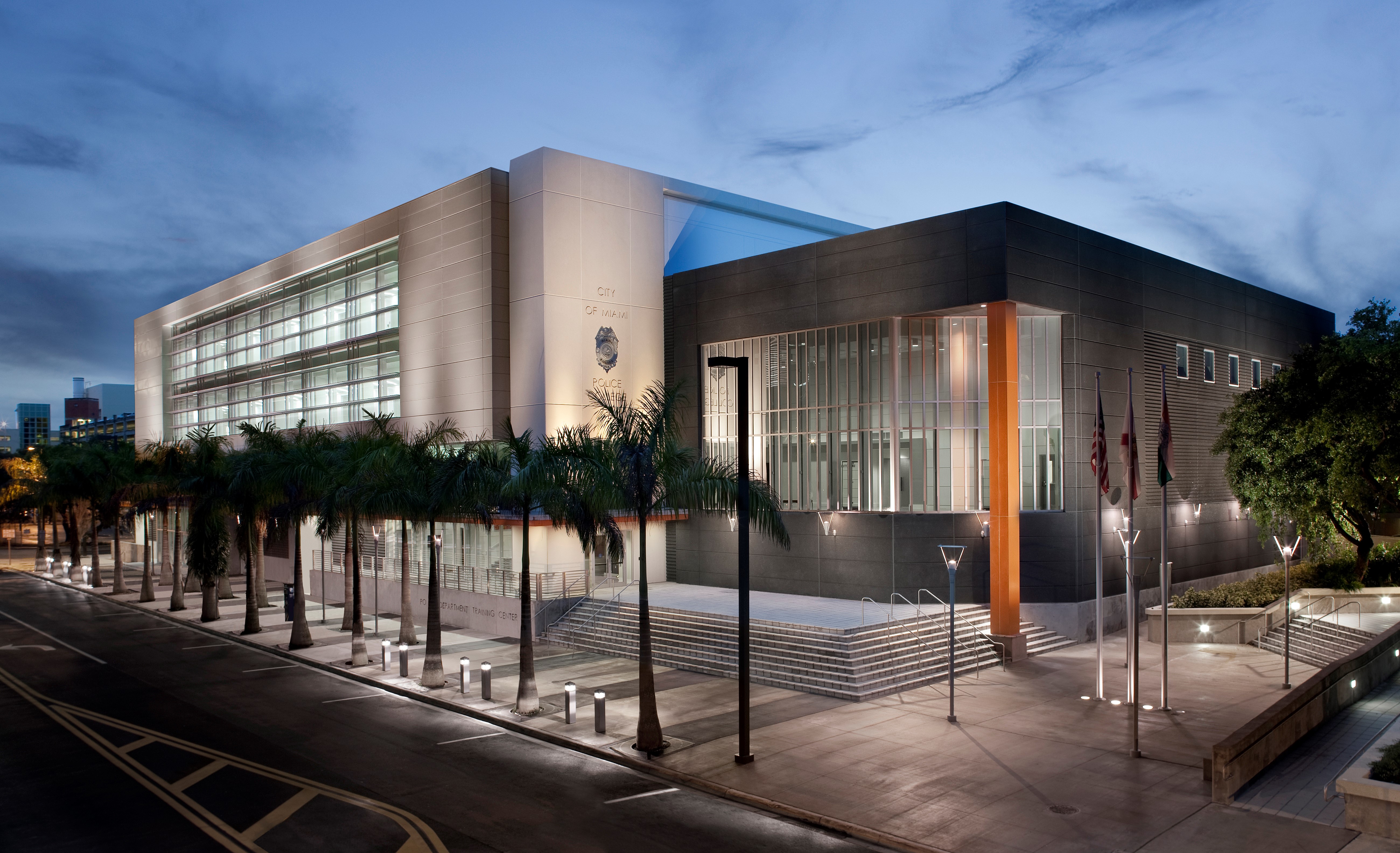 Photograph of The School for Law Studies, Law Enforcement, Homeland Security and Forensic Sciences in Miami, Florida. Photo provided by AECOM