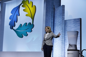 San Juan Mayor Carmen Yulín Cruz (pictured) at her Closing Plenary Keynote in Greenbuild 2018. (image courtesy Pierpont Communications)