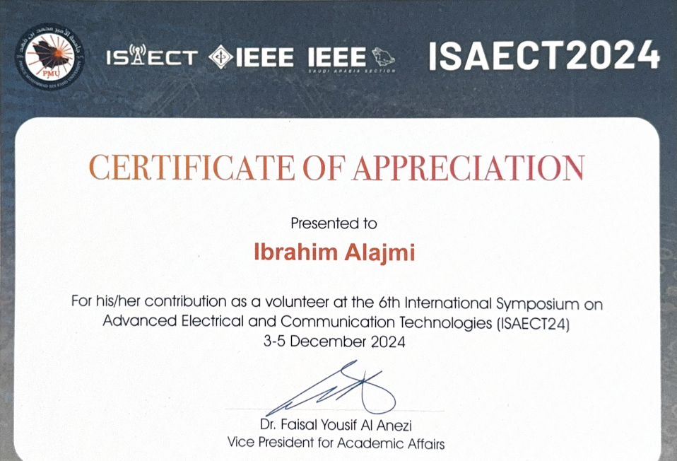 ISAECT 2024 The 6th International Symposium on ADVANCED ELECTRICAL  & COMMUNICATION TECHNOLOGIES