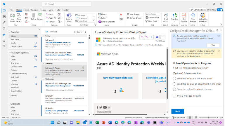 How to File Email from Outlook to SharePoint
