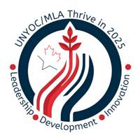 UNYOC'25 logo with text and a leaf.