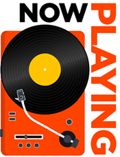 an image of a turntable
 with a record on it
