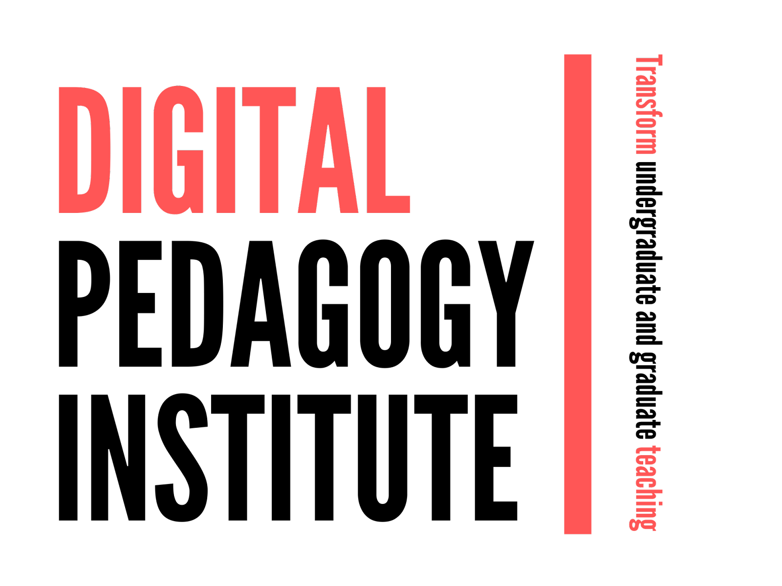 Image of the Digital Pedagogy Institute crest.  Words on it are Digital Pedagogy Institute Transform undergraduate and graduate teaching 