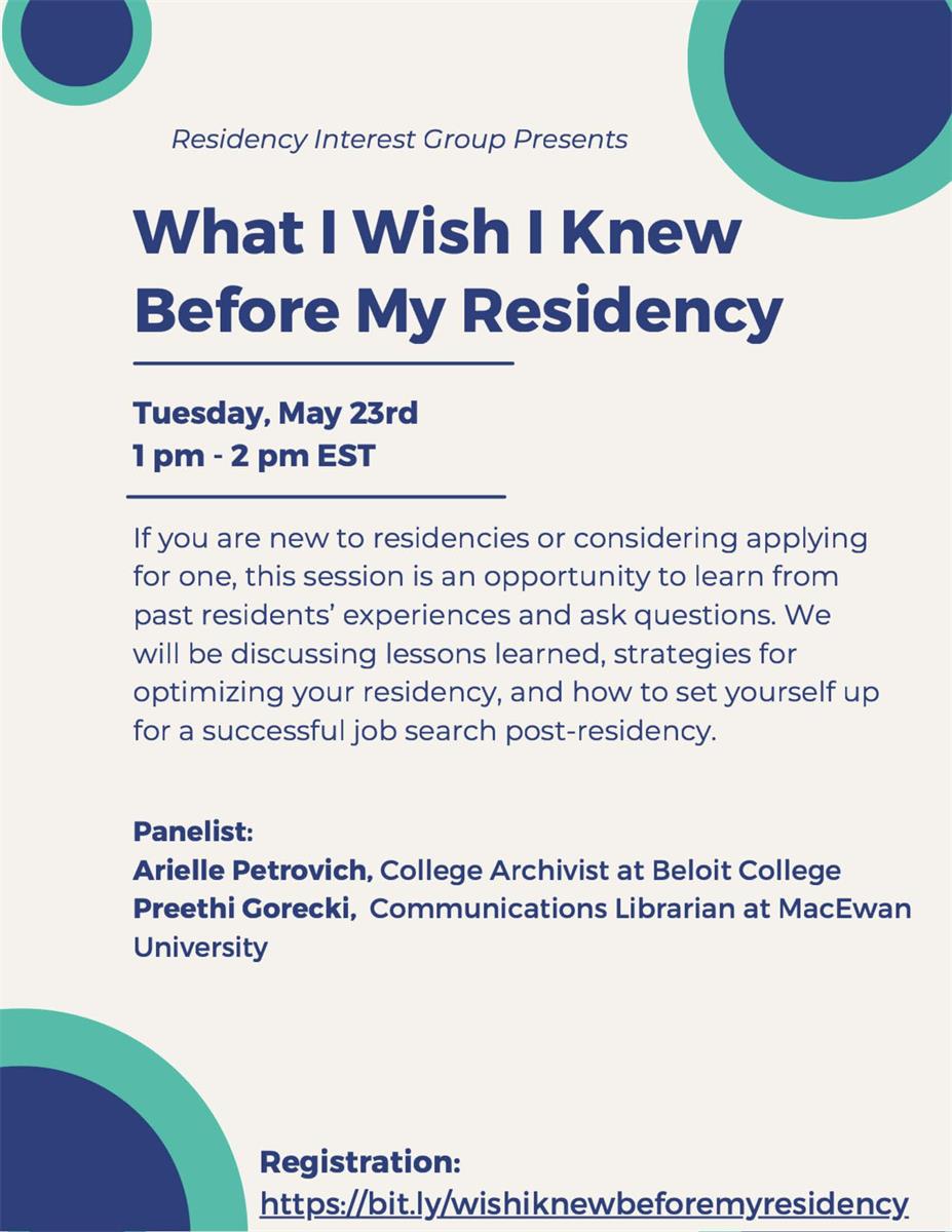 RIG Presents: What I Wish I Knew Before My Residency