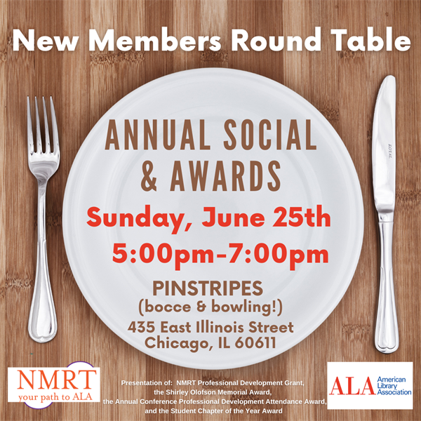 Annual social on Sunday, June 25th 5-7PM at Pinstripes. 