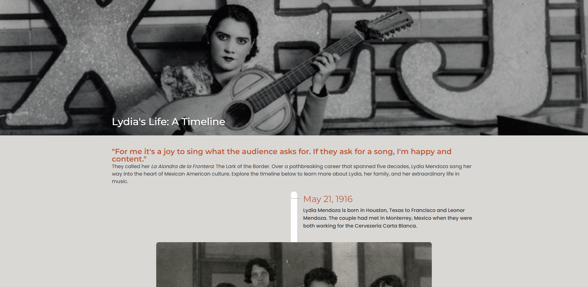 Lydia's Life Timeline