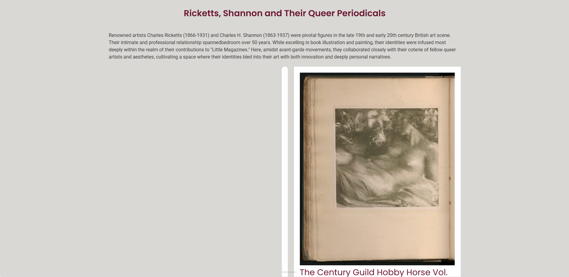 Ricketts, Shannon and Their Queer Periodicals