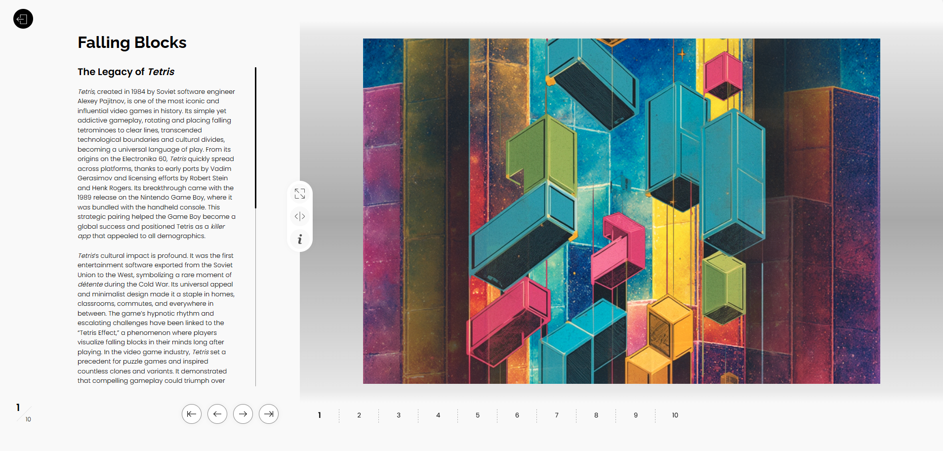 Falling Blocks Tetris Exhibition