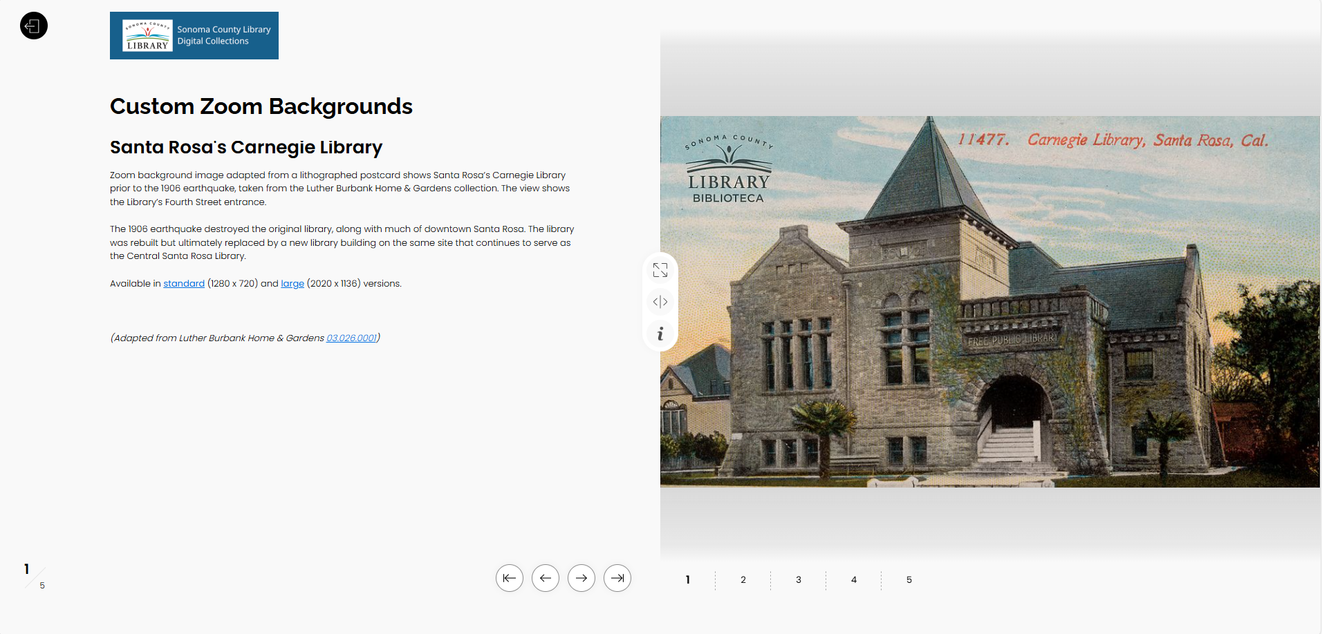 Sonoma County Library Exhibition