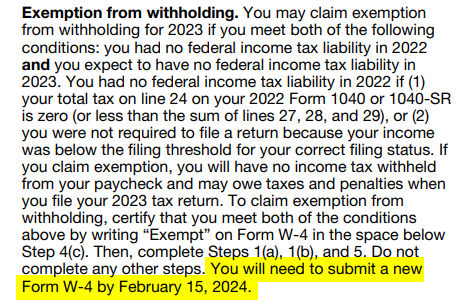 W4 - Federal and State (Exempt) | Open Forum