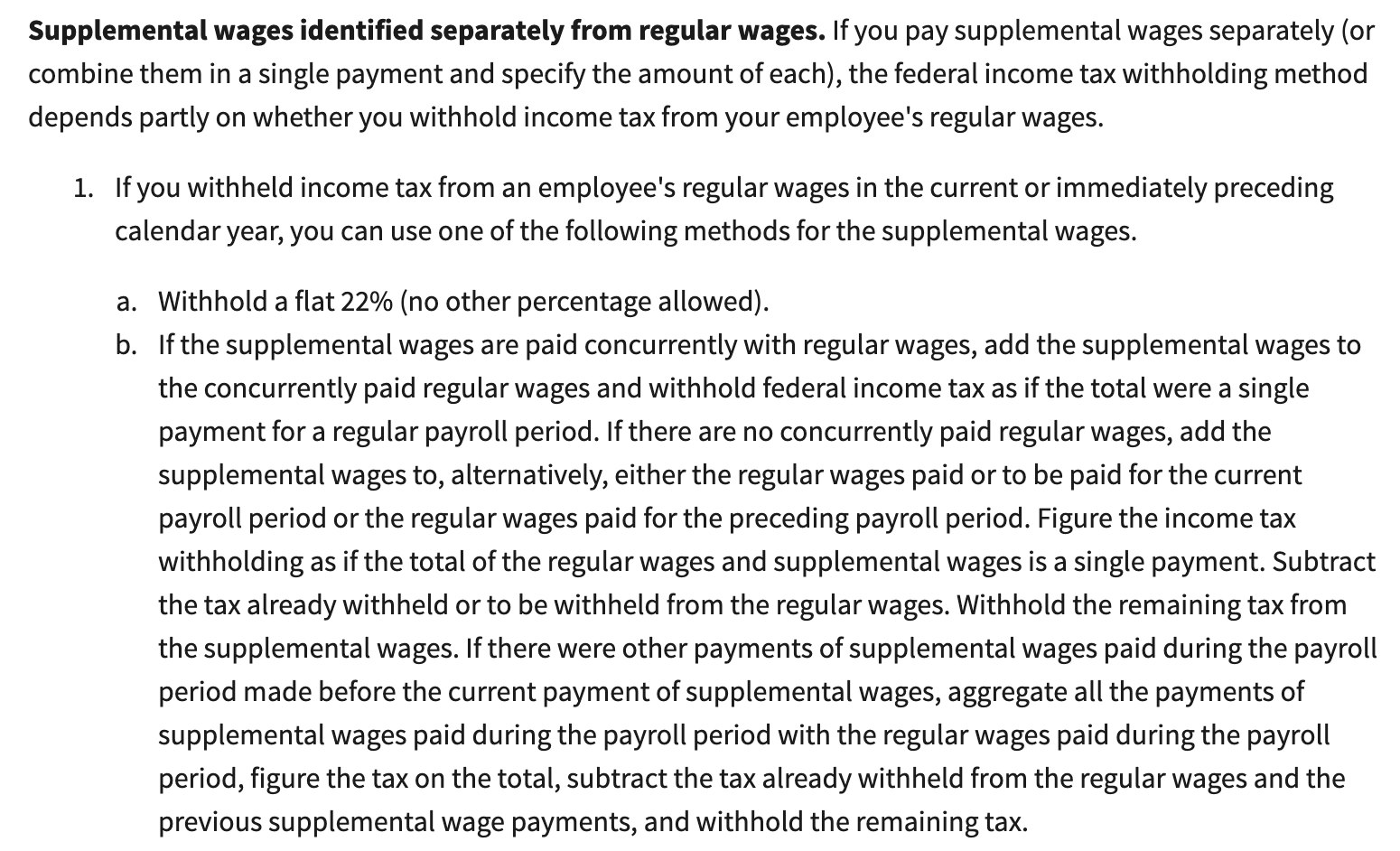 Severance taxed as Supplemental wage? Open Forum