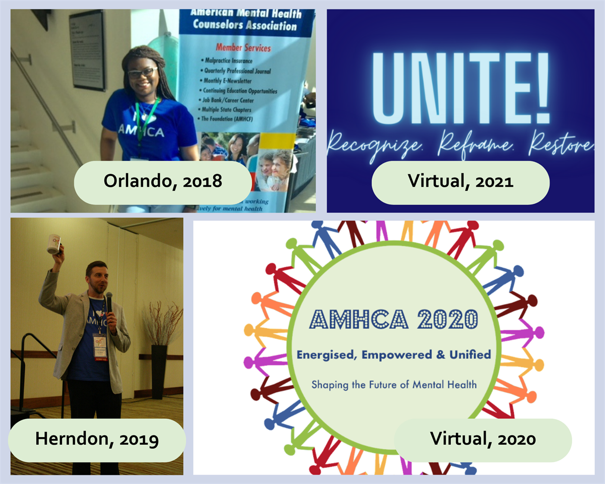 COLLAGE: 2017–2021 conference photos