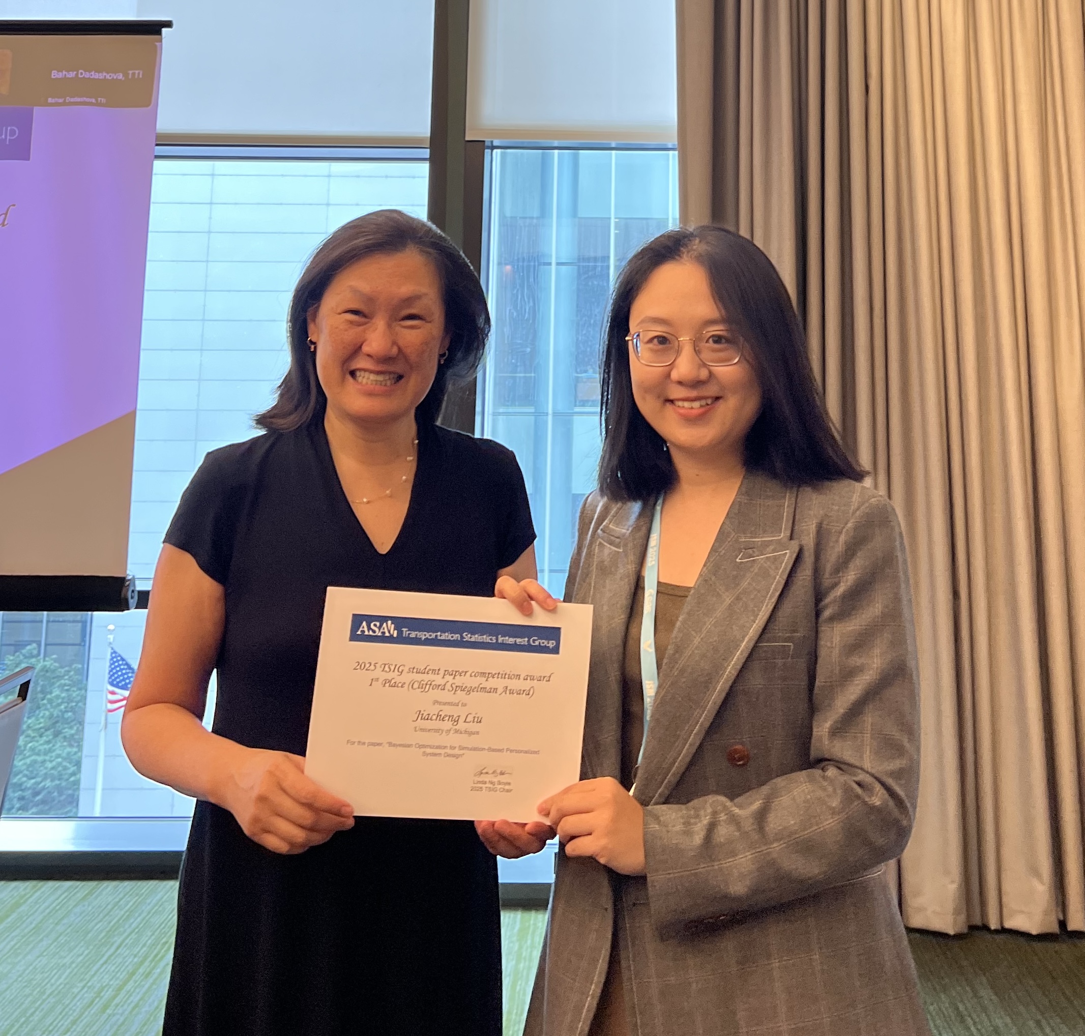 First place winner with TSIG president Linda boyle