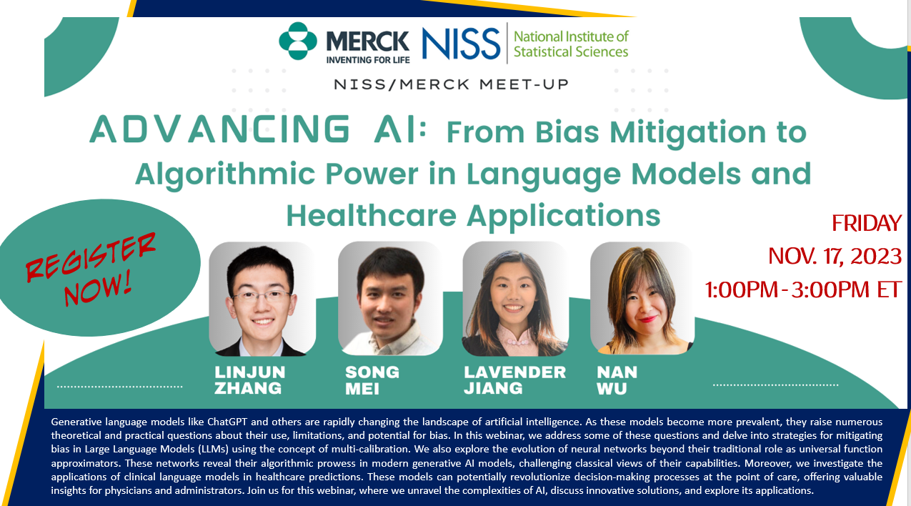 NISS/Merck Meetup on Advancing AI: From Bias Mitigation to Algorithmic ...