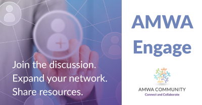 American Medical Writers Association logo. This will take you to the homepage