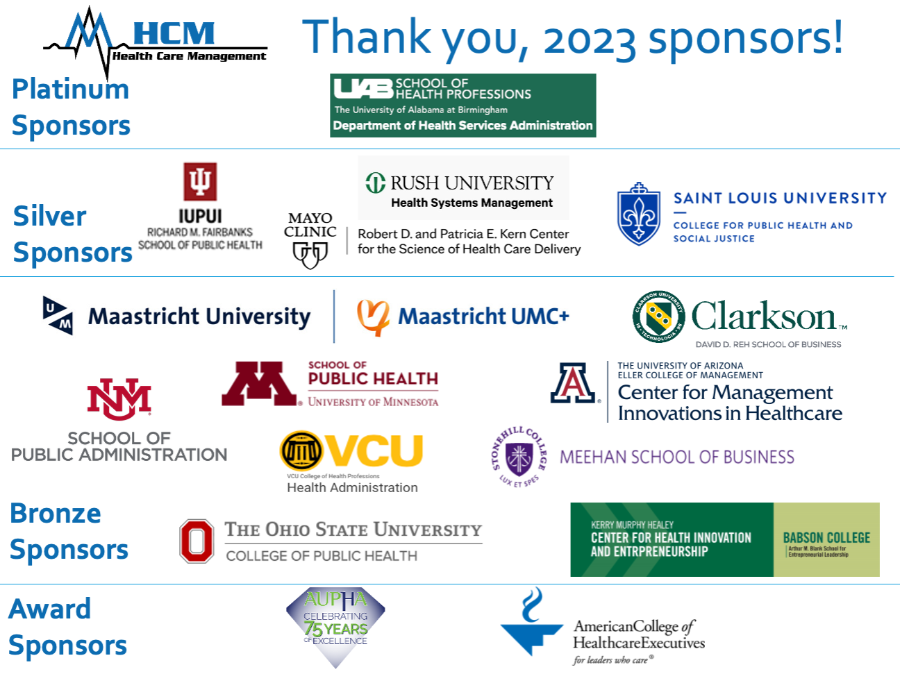 2023 HCM Sponsors Logo Splash Page