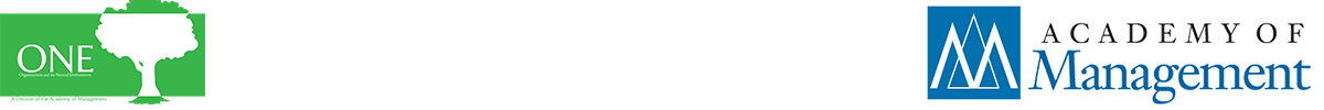Organizations and the Natural Environment Division logo. This will take you to the homepage