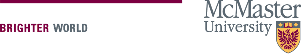 McMaster University Brighter World logo