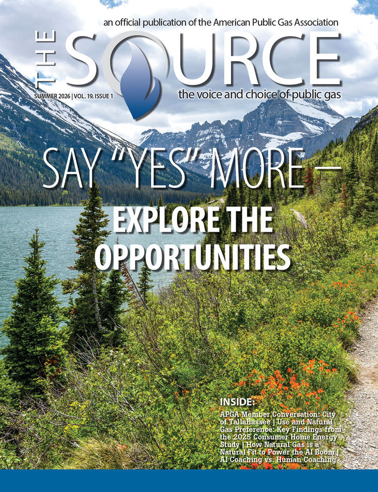 summer 2026 source cover featuring a photo of a lake surrounded by mountains and trees with the text SAY "YES" MORE: Explore The Opportunities 