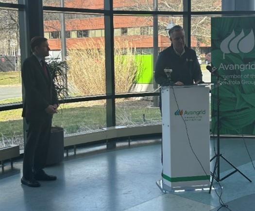 That is Chris Riley. He is the Communications Manager at Norwich Public Utilties.