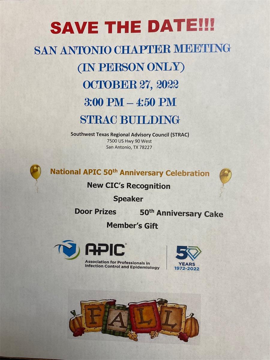 2022 Meetings and Events APIC San Antonio