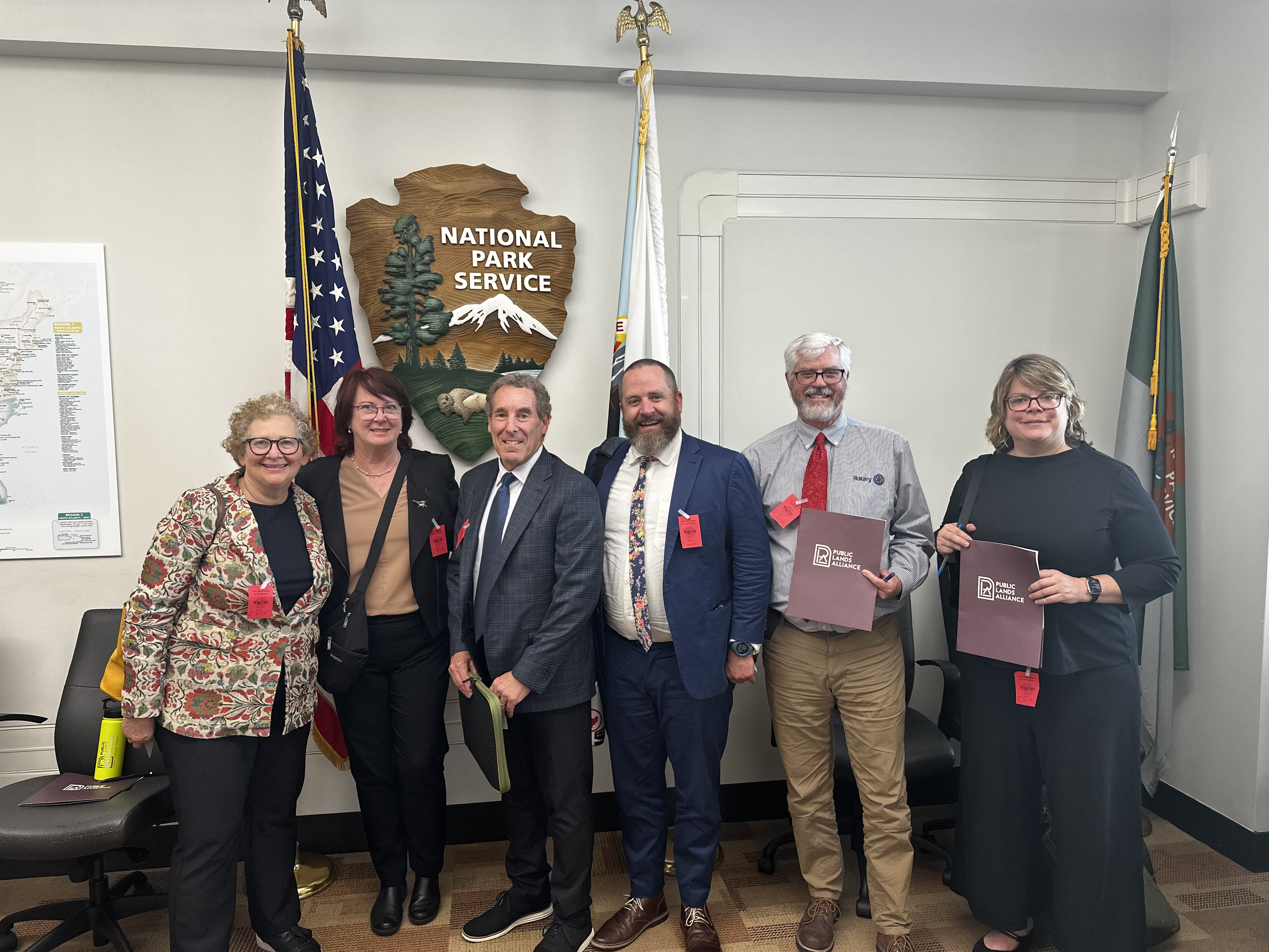 PLA board members at the National Park Service Headquarters
