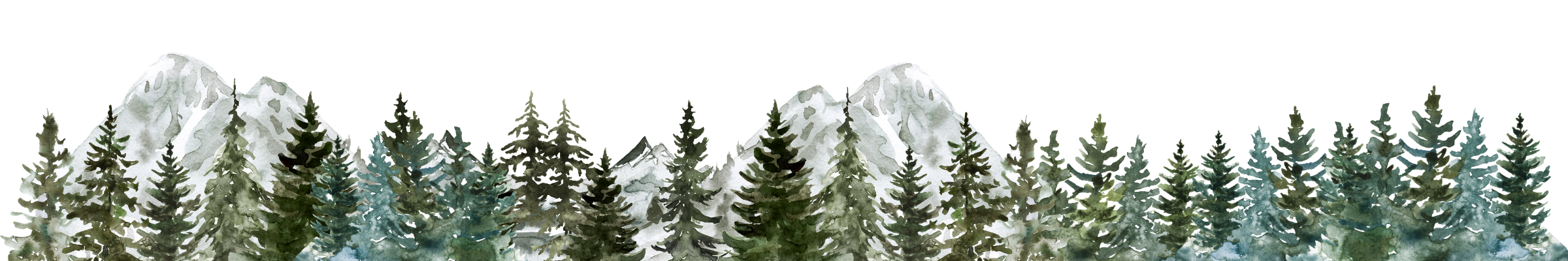 watercolor mountains