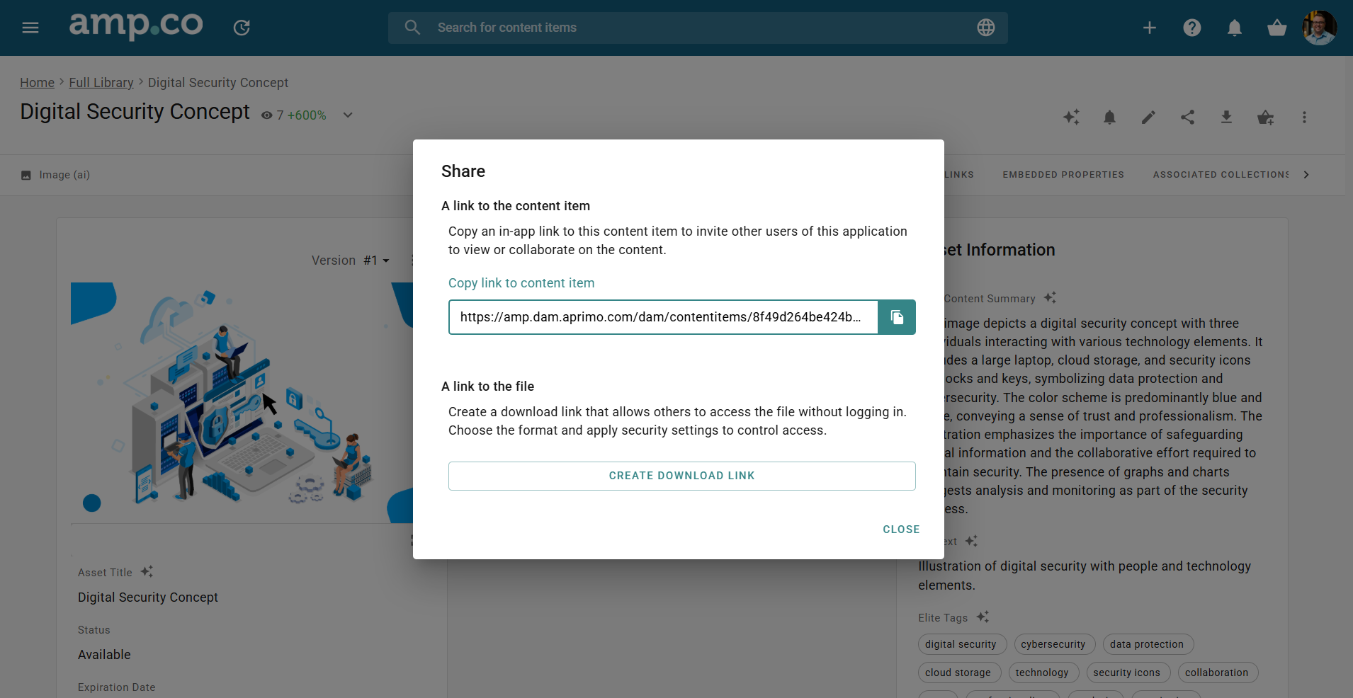 Similar assets and sharing 