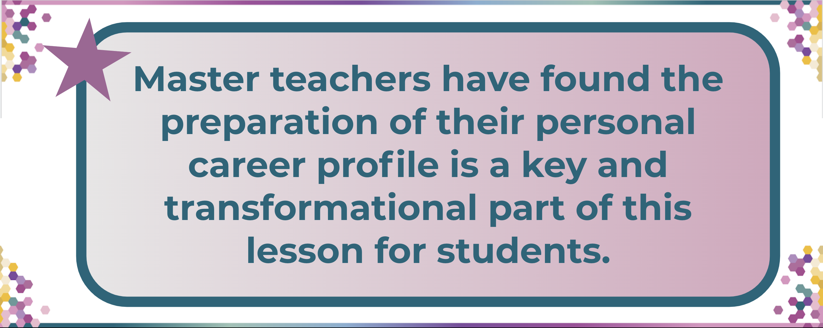 Career profile testimonial Career profile testimonial