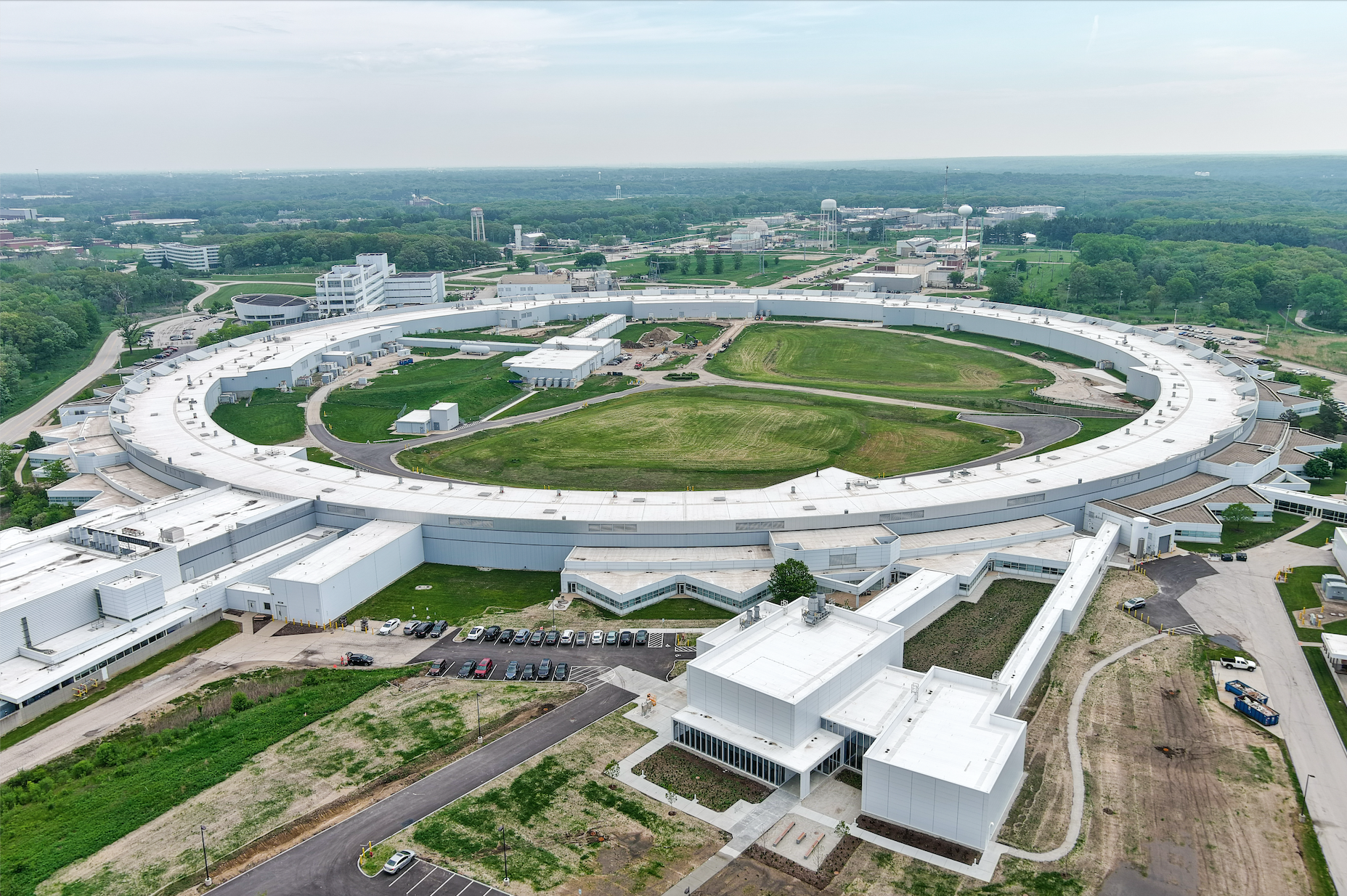 The Advanced Photon Source is one of the most productive X-ray light sources in the world, and the upgraded facility has the brightest beams of any synchrotron X-ray facility. Photo by JJ Starr, Argonne.