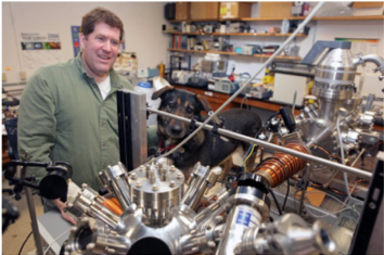 Chad Orzel and the late great Emmy, Queen of Niskayuna, in the lab Union College | Photo Credit: Matt Milless Chad Orzel and the late great Emmy, Queen of Niskayuna, in the lab Union College | Photo Credit: Matt Milless
