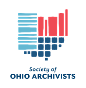 A logo with blue and red squares  Description automatically generated