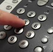 someone dialling a phone number